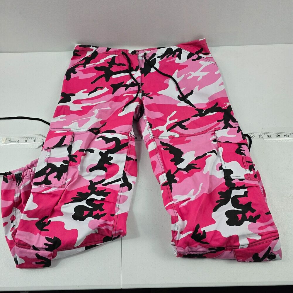RothCO Camo digital tactical pink pants womens size M‎ cargo 4919